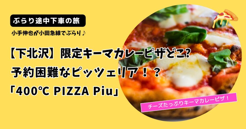 【ぶらり途中下車の旅】下北沢の限定キーマカレーピザどこ?「400℃ PIZZA」