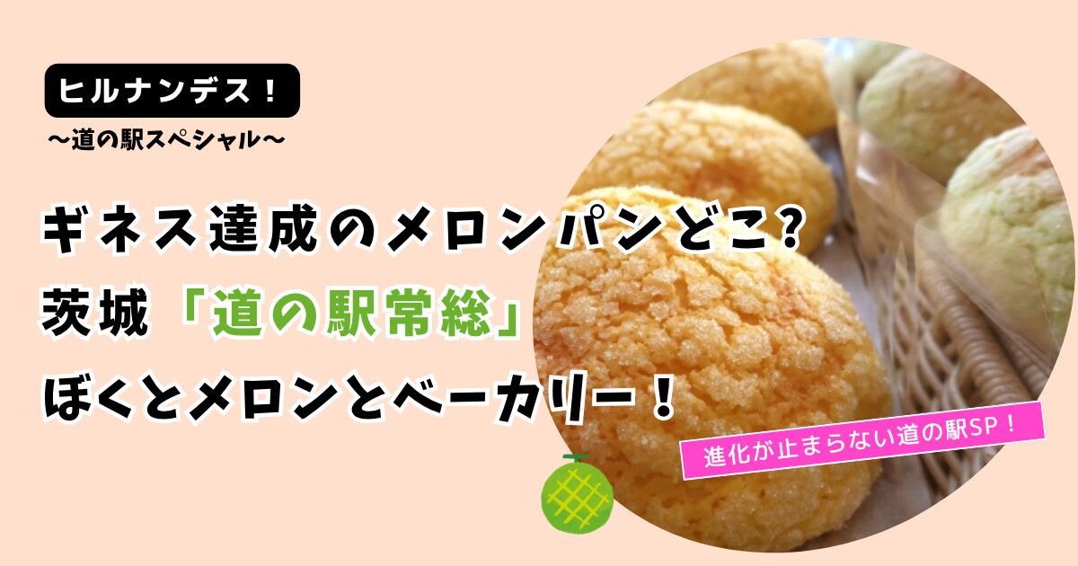 【ヒルナンデス！】ギネス達成のメロンパンどこ?道の駅常総「ぼくとメロンとベーカリー」