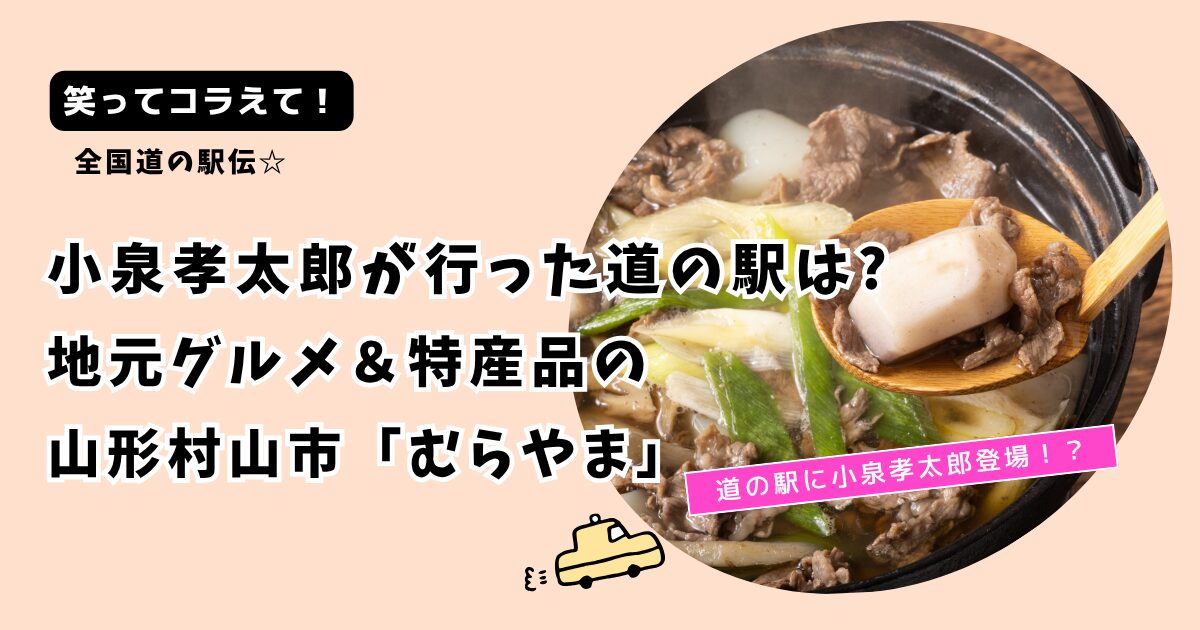 【笑ってコラえて】小泉孝太郎の山形 道の駅はどこ？山形県村山市「むらやま」