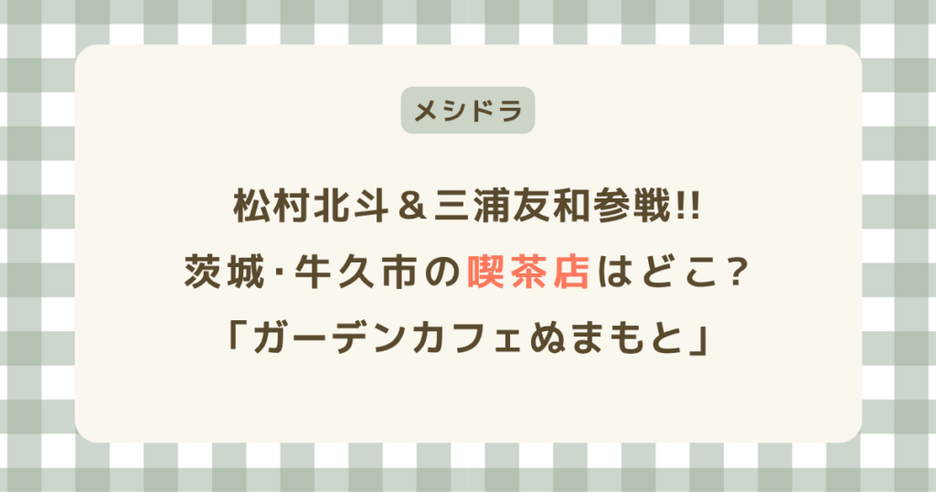 【メシドラ 】牛久市の欧風カレーお店どこ?茨城県「ガーデンカフェぬまもと」松村･三浦も絶賛